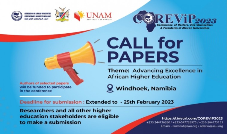 Deadline Extended for Conference of Rectors, Vice-Chancellors, and Presidents of African Universities (COREVIP) Call for Papers
